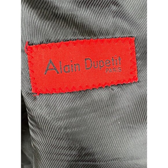 Alain Dupetit Sport Coat Mens 38S Black Two Button Lined Blazer Suit Jacket - Picture 4 of 12